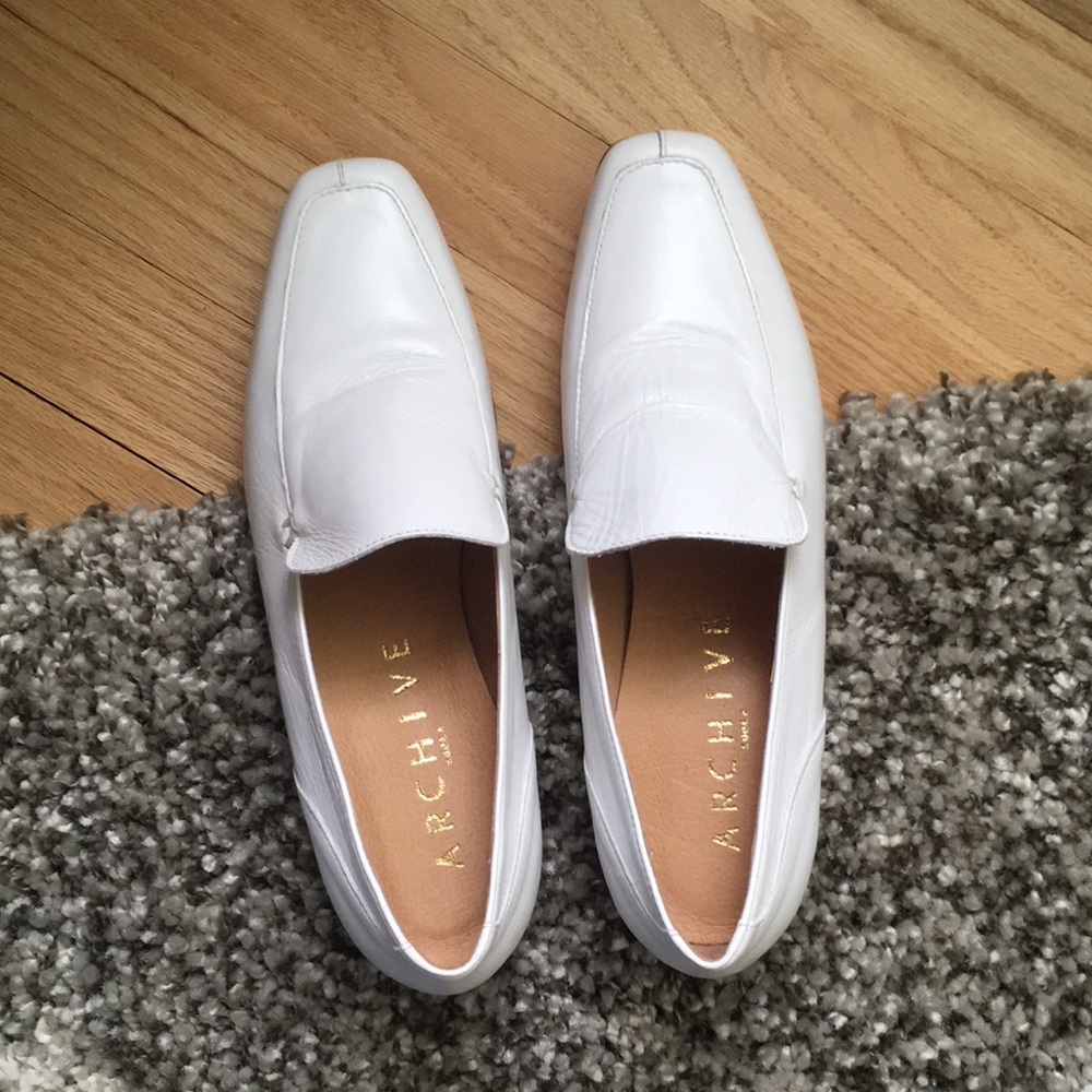 The Archive Great Jones White Loafers View 2